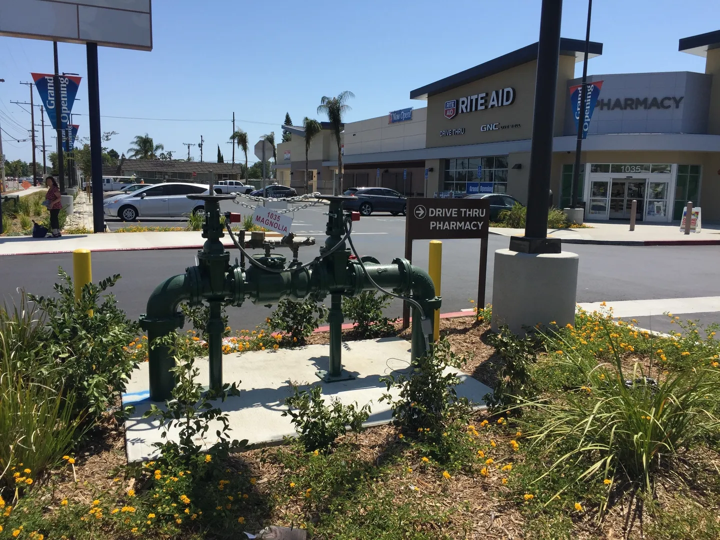 Drive thru sign for Rite aid pharmacy