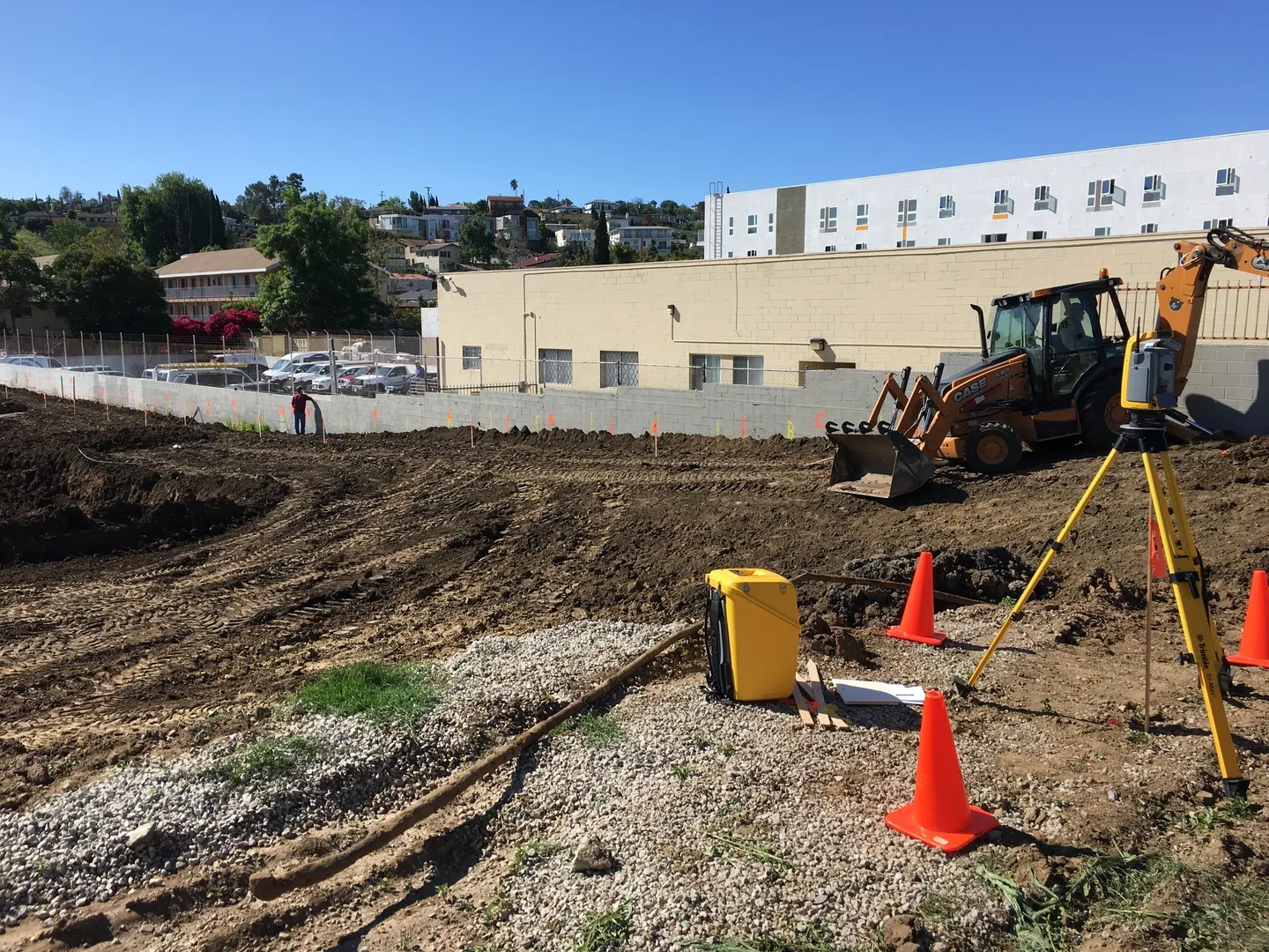 A heavy machinery on a construction site